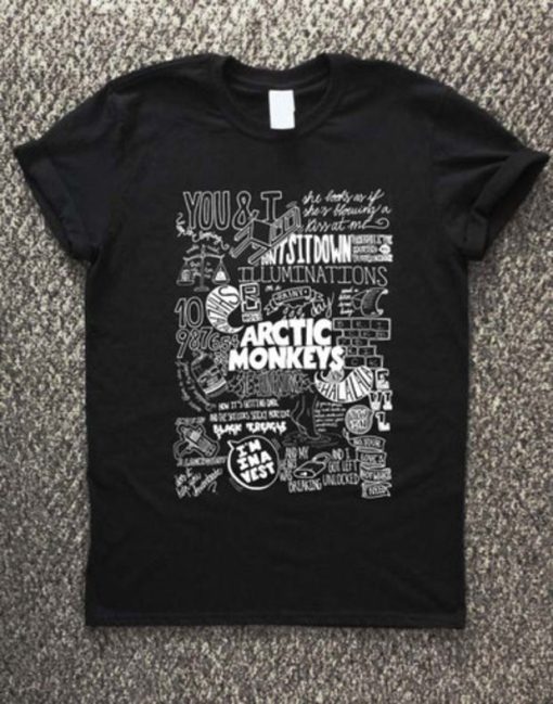 arctic monkeys t shirt redbubble