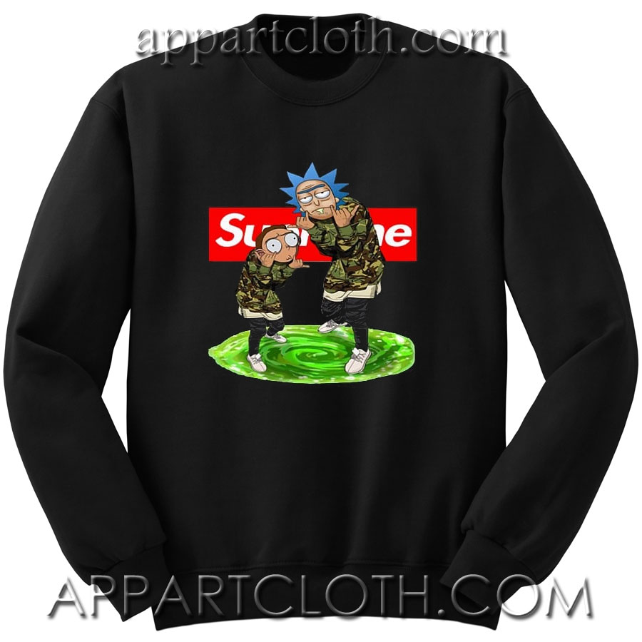 Rick and Morty Supreme Unisex Sweatshirts