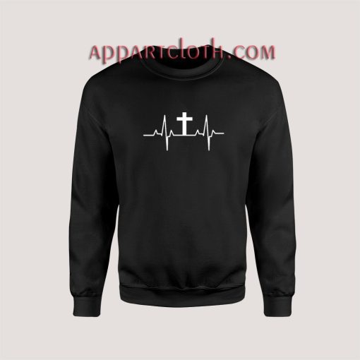 Cross Heartbeat Christian Sweatshirts On Sale - appartcloth.com